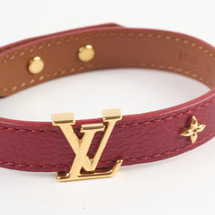 Louis Vuitton Red Leather Bracelet