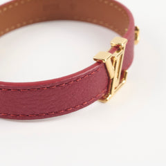 Louis Vuitton Red Leather Bracelet