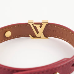 Louis Vuitton Red Leather Bracelet