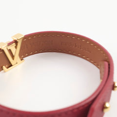 Louis Vuitton Red Leather Bracelet