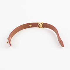 Louis Vuitton Red Leather Bracelet