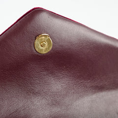 Saint Laurent Velvet Toy Lou Lou Dark Red/Burgundy