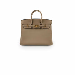Hermes Birkin 25 Gris Tourterelle Togo C Stamp