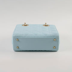 Christian Dior Small Lady Dior ABC Blue