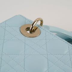 Christian Dior Small Lady Dior ABC Blue