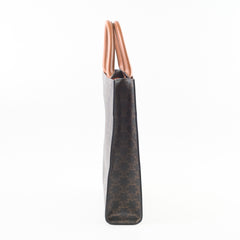 Celine Vertical Cabas Canvas Tote Brown