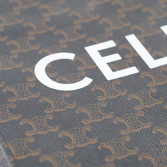 Celine Vertical Cabas Canvas Tote Brown
