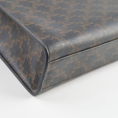 Celine Vertical Cabas Canvas Tote Brown