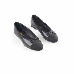 Chanel Ballet Flats Black Size 37.5