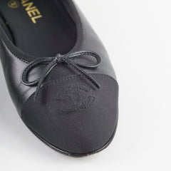 Chanel Ballet Flats Black Size 37.5
