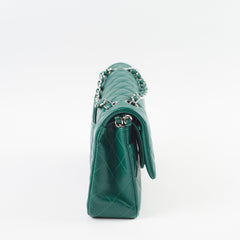 Chanel Medium Classic Flap Green Lambskin SHW 25 series