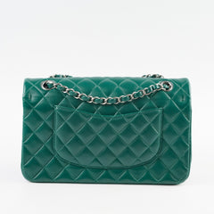 Chanel Medium Classic Flap Green Lambskin SHW 25 series