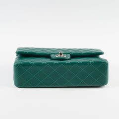 Chanel Medium Classic Flap Green Lambskin SHW 25 series