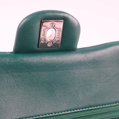 Chanel Medium Classic Flap Green Lambskin SHW 25 series