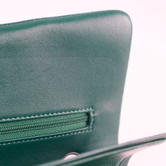 Chanel Medium Classic Flap Green Lambskin SHW 25 series