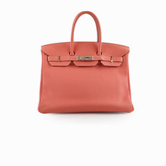 Hermès Birkin 35 Crevette Clemence Q Square Stamp