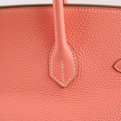 Hermès Birkin 35 Crevette Clemence Q Square Stamp