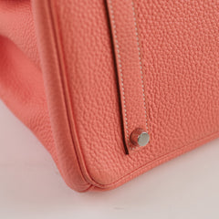 Hermès Birkin 35 Crevette Clemence Q Square Stamp