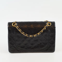Chanel Small Classic Flap Black Lambskin - Vintage 24k Gold