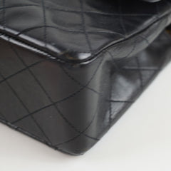 Chanel Small Classic Flap Black Lambskin - Vintage 24k Gold