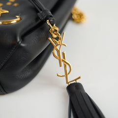 Saint Laurent Mini Bourse Bucket Bag Star and Moon Black