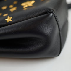 Saint Laurent Mini Bourse Bucket Bag Star and Moon Black