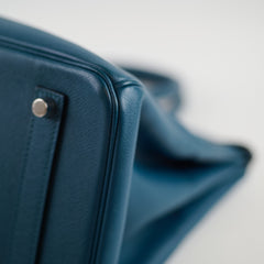 Hermès Hermes Birkin 35 Colvert PHW Q Square Stamp 2013