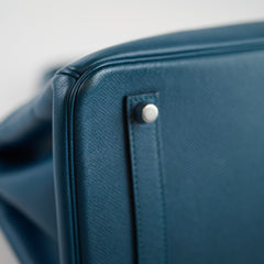 Hermès Hermes Birkin 35 Colvert PHW Q Square Stamp 2013