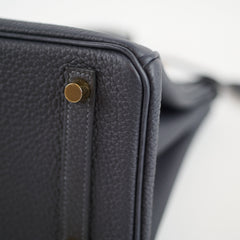 Hermès Hermes Birkin 25 Blue Marine GHW W Stamp 2024