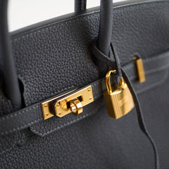 Hermès Hermes Birkin 25 Blue Marine GHW W Stamp 2024