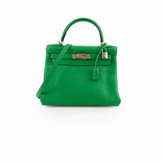 Hermès Hermes Kelly 28 Togo Bamboo PHW R Square Stamp