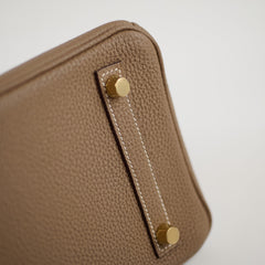 Hermès Hermes Birkin 25 GHW Etoupe Y Stamp 2020