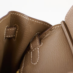 Hermès Hermes Birkin 25 GHW Etoupe Y Stamp 2020