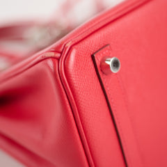 Hermès Hermes Birkin 25 Bougainvillea PHW N Square Stamp 2010
