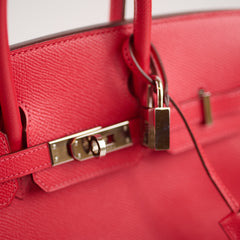 Hermès Hermes Birkin 25 Bougainvillea PHW N Square Stamp 2010