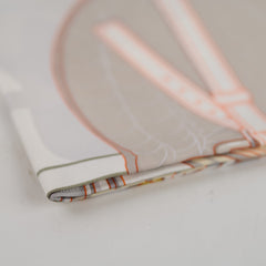 Hermès Tous en Selle 90 x 90 Silk Scarf Beige