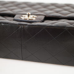 Chanel Jumbo Lambskin Single Classic Flap Black
