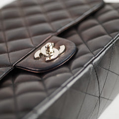 Chanel Jumbo Lambskin Single Classic Flap Black