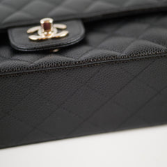 Chanel Caviar Medium/Large Double Classic Flap Black
