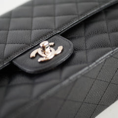 Chanel Caviar Medium/Large Double Classic Flap Black