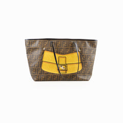 Fendi Zucca FF Roll Tote Brown
