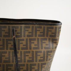 Fendi Zucca FF Roll Tote Brown