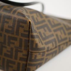 Fendi Zucca FF Roll Tote Brown