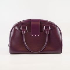 Louis Vuitton Cassis Epi Leather Bowling Montaigne GM Purple
