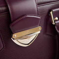 Louis Vuitton Cassis Epi Leather Bowling Montaigne GM Purple