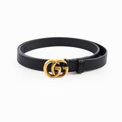 Gucci GG Marmont Thin Belt Black
