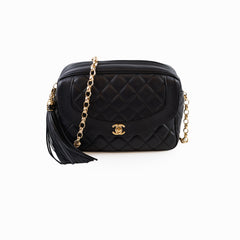 Chanel Camera Bag Diana Black Lambskin 27 Series
