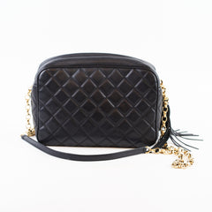 Chanel Camera Bag Diana Black Lambskin 27 Series
