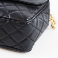 Chanel Camera Bag Diana Black Lambskin 27 Series