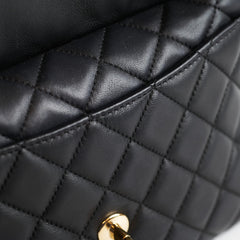 Chanel Camera Bag Diana Black Lambskin 27 Series